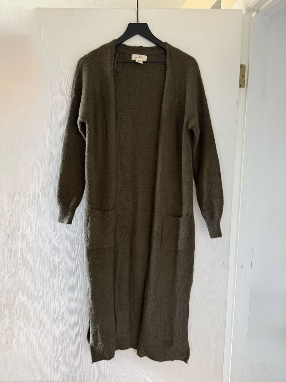 Jessica Simpson Duster Cardigan Forest Green Medium
